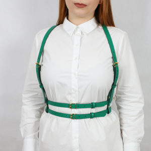 harness-popruhy-na-telo-bella-seagreen-gold-front